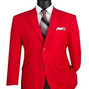 Mens Blazer - Cheap Priced Mens Sport Coat - Mens Classic Fit Poplin Club Sport